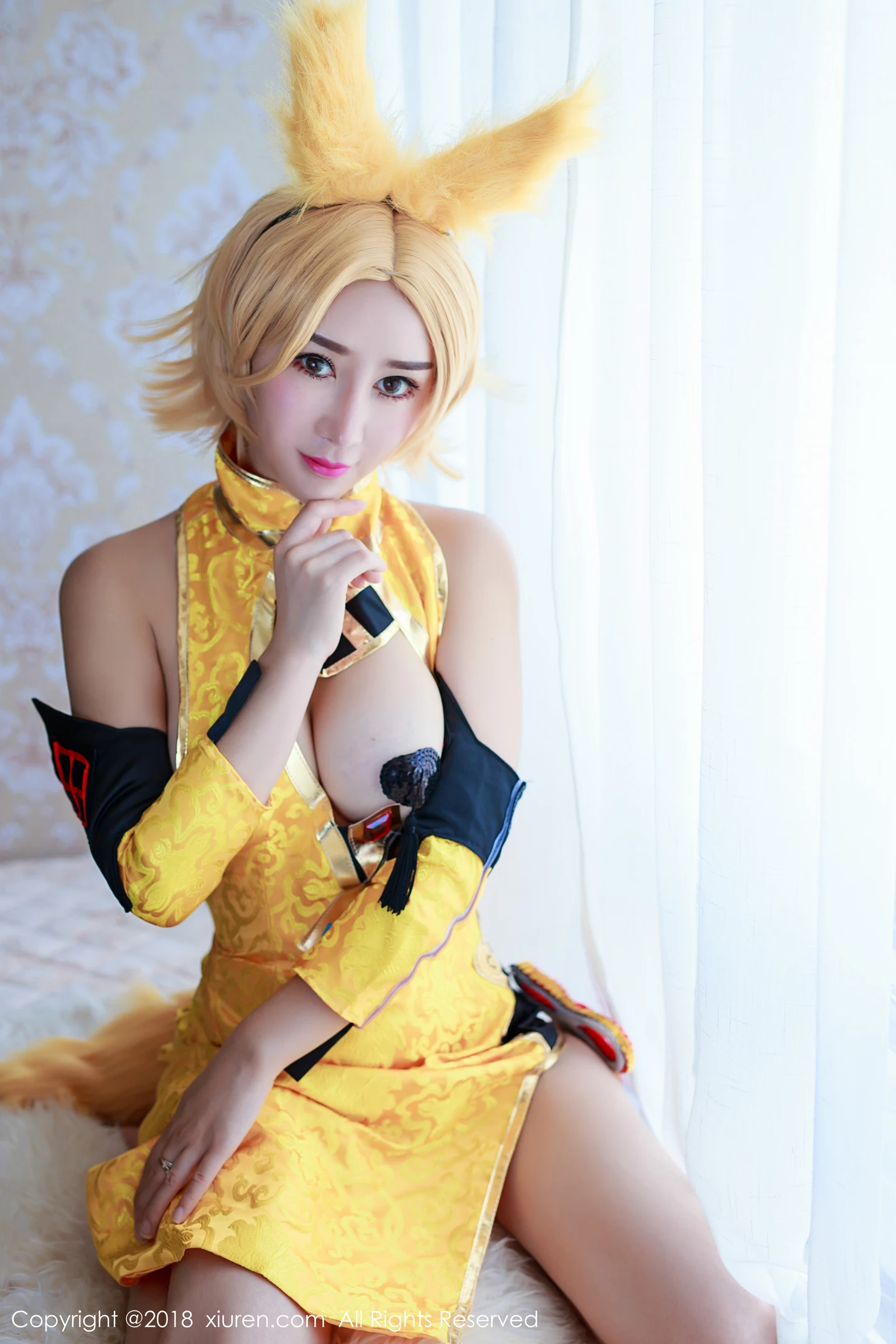 图片[5]-[XiuRen秀人网]VOL.937 嫩模邹晶晶女王王者荣耀妲己COS大尺度露血滴子美乳诱惑写真44P-秀人网官方网站